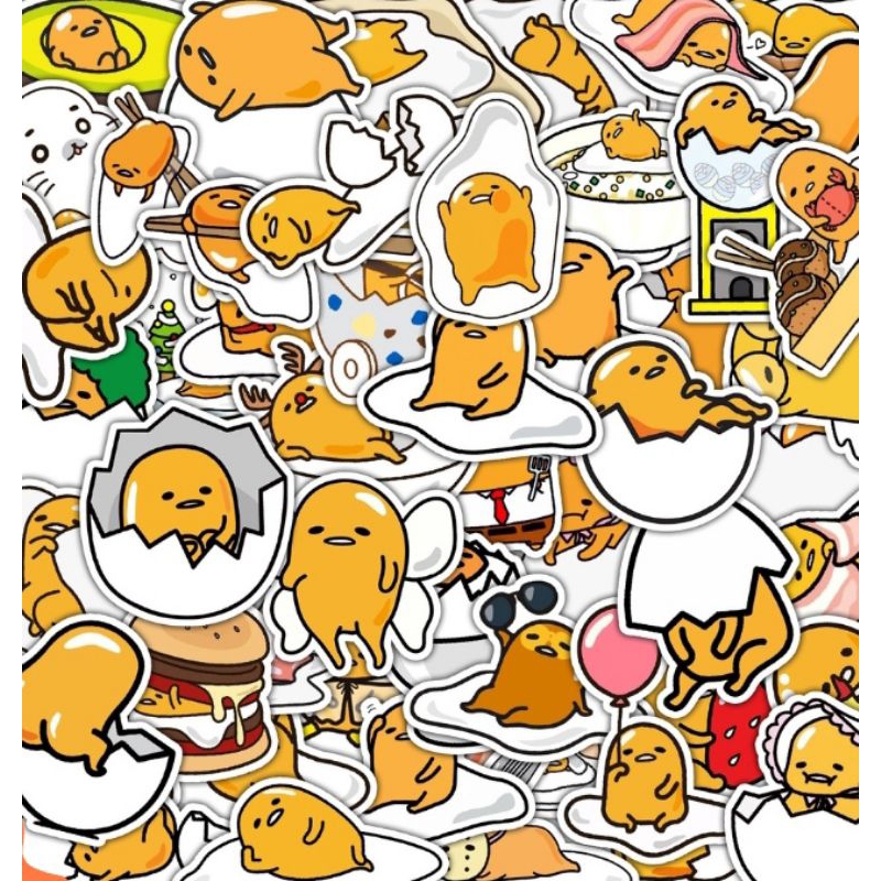 

Stiker Gudetama 30pcs Sanrio lazy egg Sticker Pack