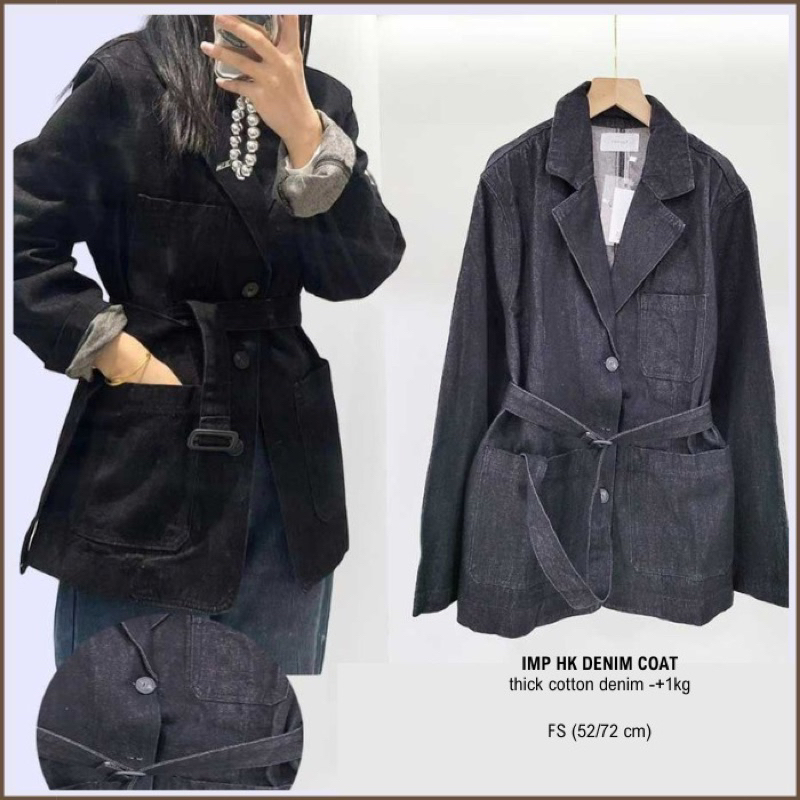 Coat Wanita Imp Hk Denim Coat