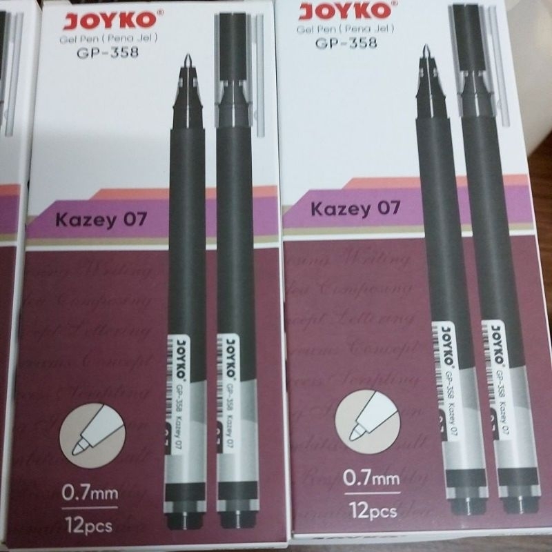 

gel pen ( pena jel) gp-358 joyko harga 12pcs