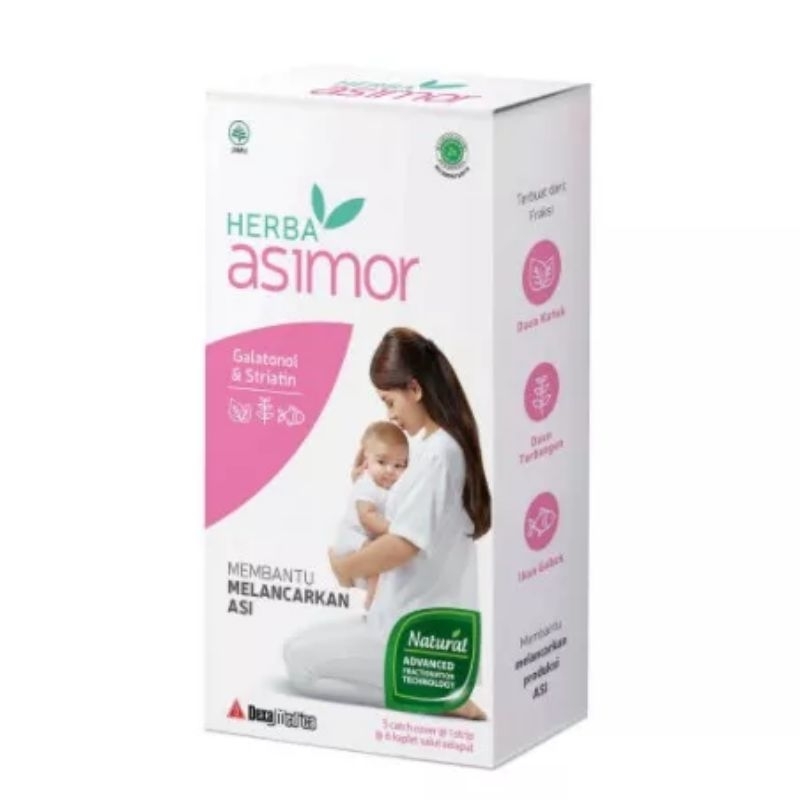 BOX - HERBA ASIMOR 30 KAPLET/KAPSUL - PELANCAR ASI