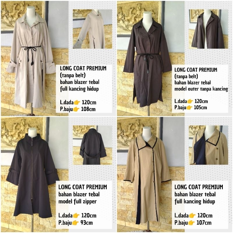 COAT WANITA LONG BLAZER LONG COAT MANTEL JAKET PANJANG WANITA
