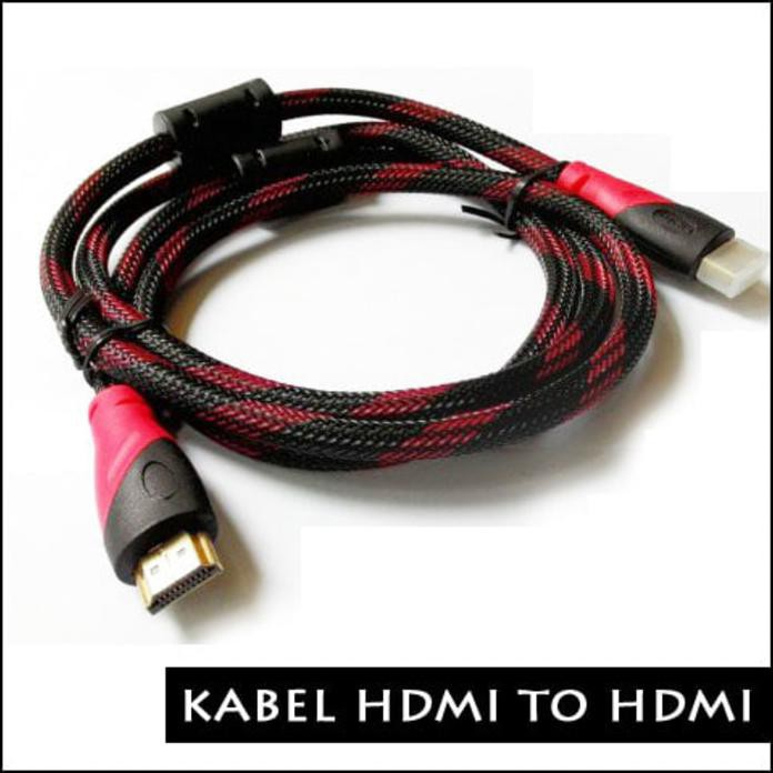 KABEL Hdmi Male To Male 1,5 meter 3 meter dan 3 meterModel Serat jaring