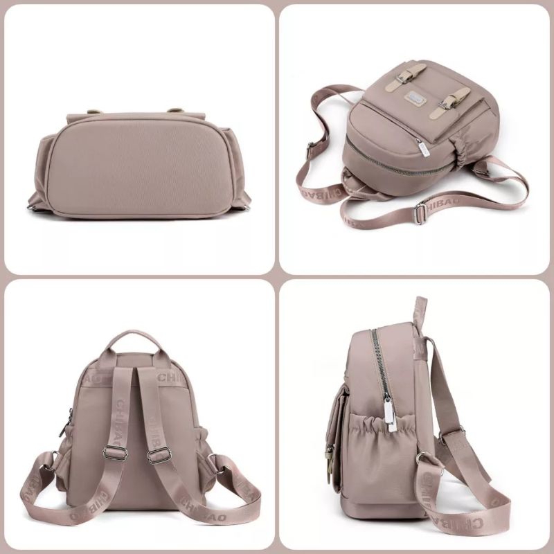 ORIGINAL Tas Ransel Chibao Wanita IMPORT KOREA Super Tebal Elegan Design Terbaru