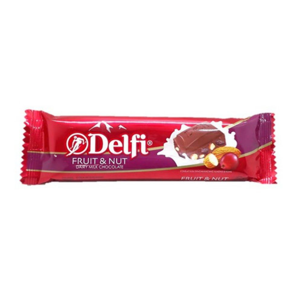 Promo Harga Delfi Chocolate Fruit & Nut 50 gr - Shopee