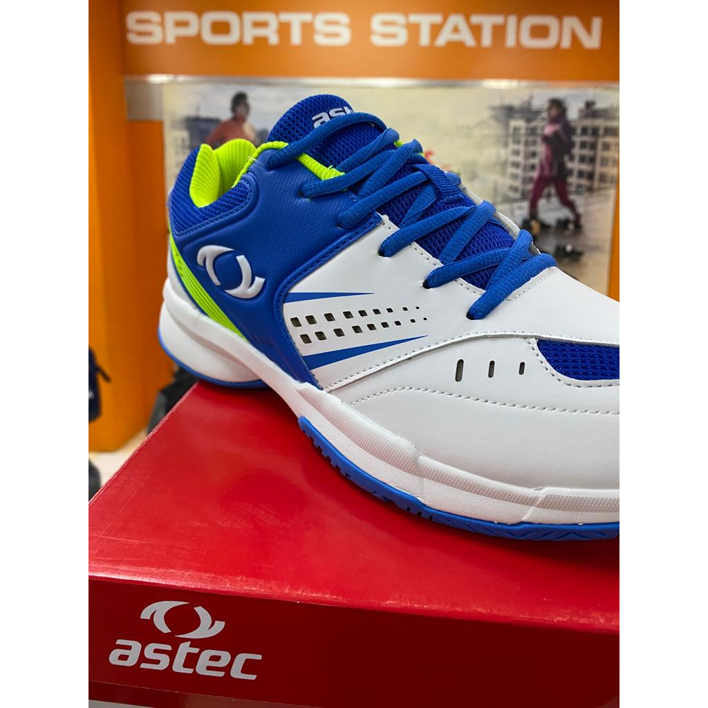 Astec Geo Badminton White Blue Men's Shoes Original