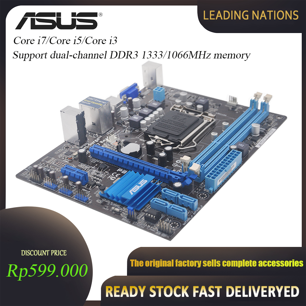 9.9 Great Price Reduction ASUS-P8H61-M LX3 PLUS 1155 motherboard supports Core i7