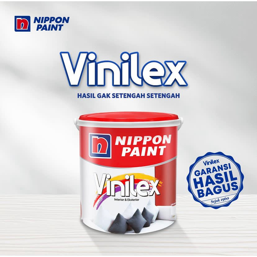 VINILEX NIPPON PAINT 5 KG / VINILEX CAT TEMBOK NIPPON / CAT DINDING INTERIOR EXTERIOR