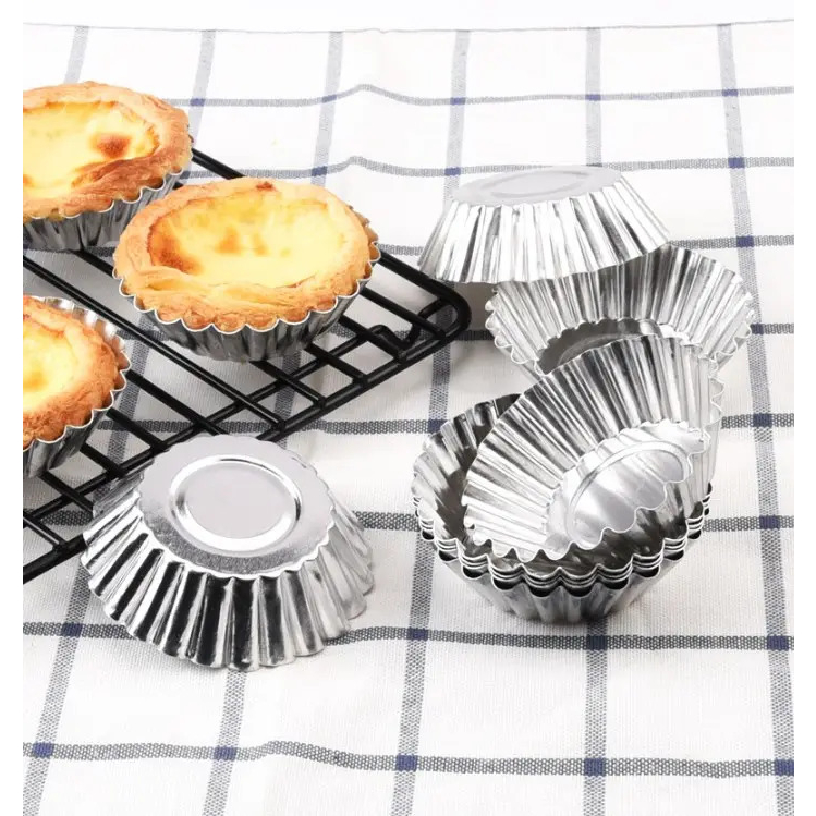 Cetakan Pie Bunga Mini Stainless Steel Cetakan Cupcake Muffin Sus Pie Susu Buah Loyang Kue Mini Cheese Tart Wadah Loyang Egg Tart Serbaguna TERMURAH TERLARIS