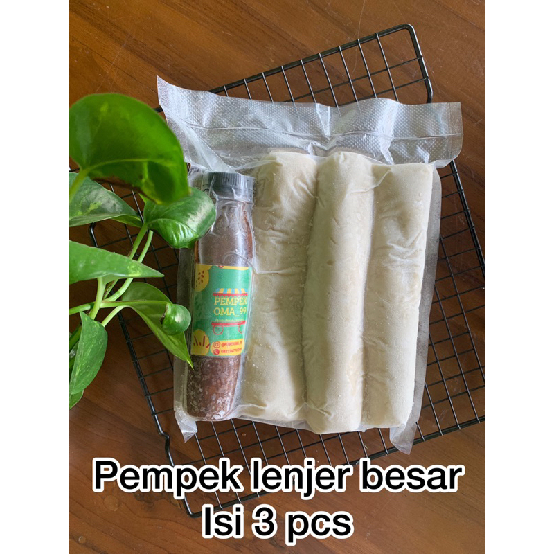 

Pempek lenjer besar isi 3 pcs pempek palembang pempek ikan kakap asli mix tenggiri