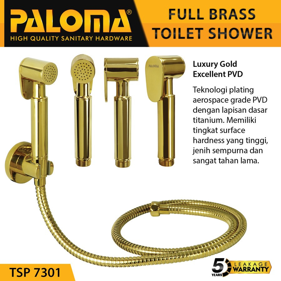 TOILET JET SHOWER KERAN PALOMA TSP 7301 KRAN CEBOK CLOSET BRASS