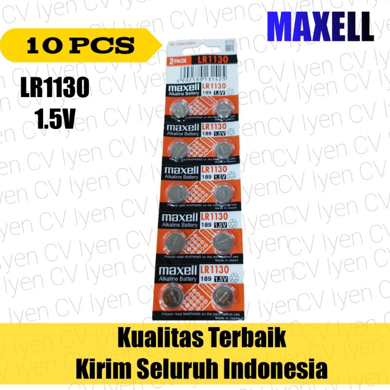 Baterai Kalkulator Maxell LR1130 / baterai kalkulator lr1130 / baterai kalkulator / baterai kancing