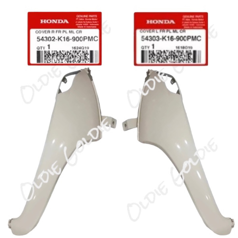 54302-K16-900PMC 54303-K16-900PMC Tebeng Tameng Cover Sayap Kanan atau Kiri Scoopy Fi Esp Krem CREAM