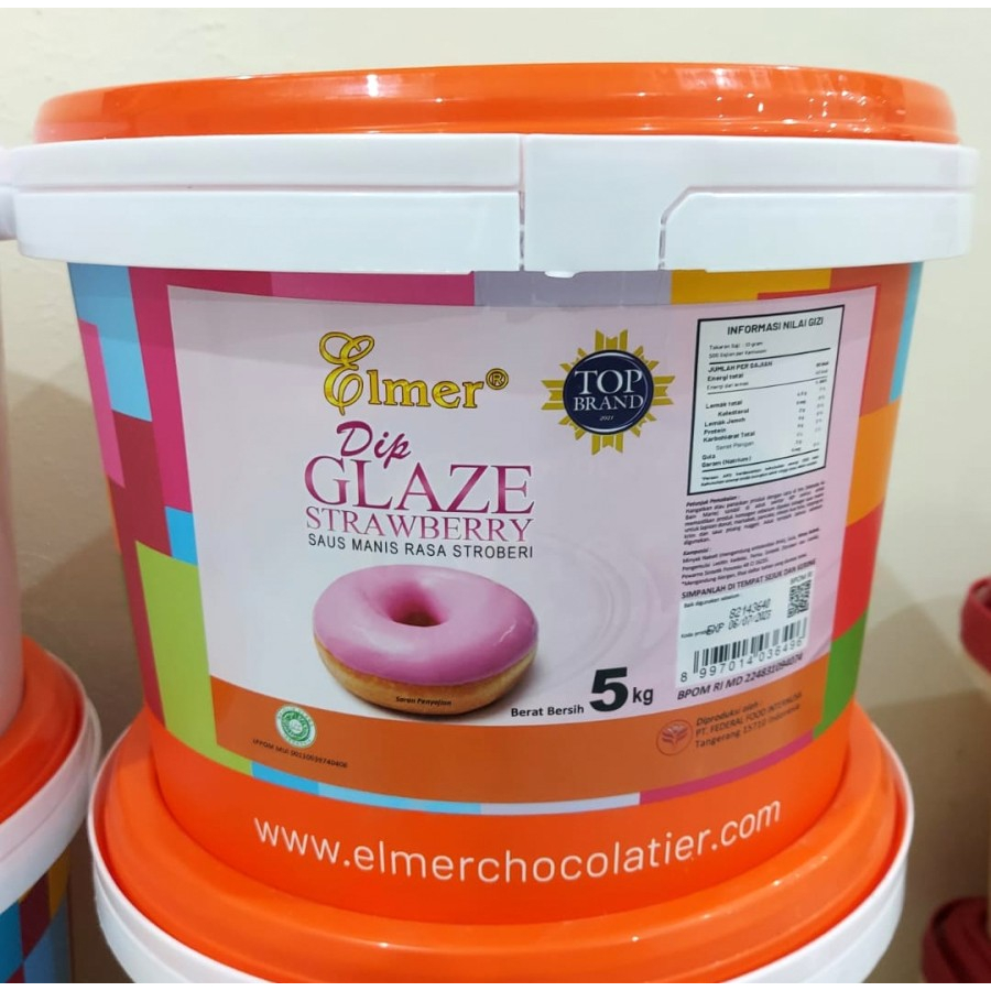 

Elmer Dip Glaze Strawberry Repack 500 Gram