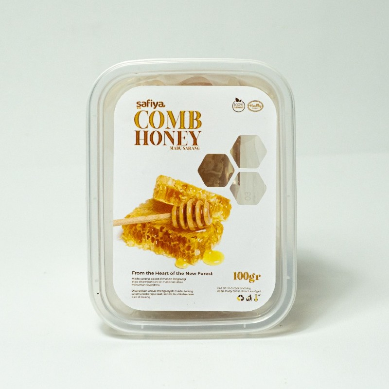 Madu Sarang Asli 100 gr Raw Honey Comb Authentic Safiya Food