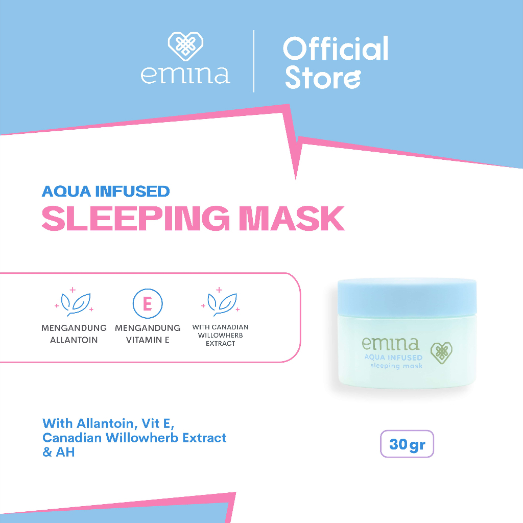 ✨ AKU MURAH ✨ Emina Aqua Infused Sleeping Mask 30 gr [BPOM]