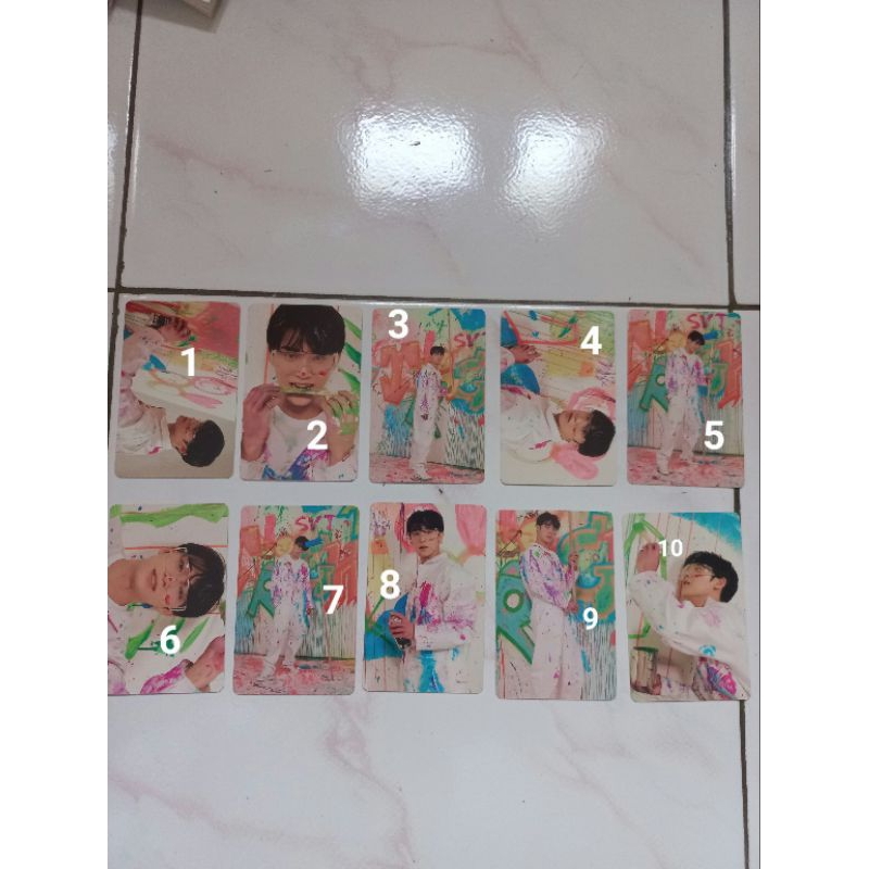 Official Photocard FaceTheSun MINGYU Carat.ver