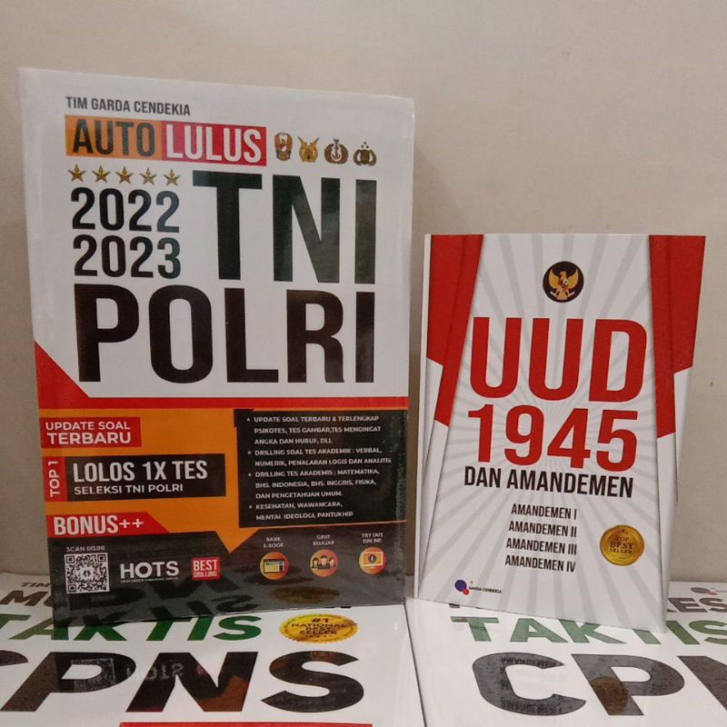 BUKU SOAL TEST TNI POLRI - AUTO LULUS TNI POLRI 2022/2023 - GARDA CENDEKIA