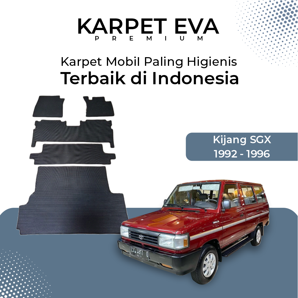 Karpet Mobil Kijang Grand Extra SGX th 1992-1996  Karpet Eva Premium 1 Lapis
