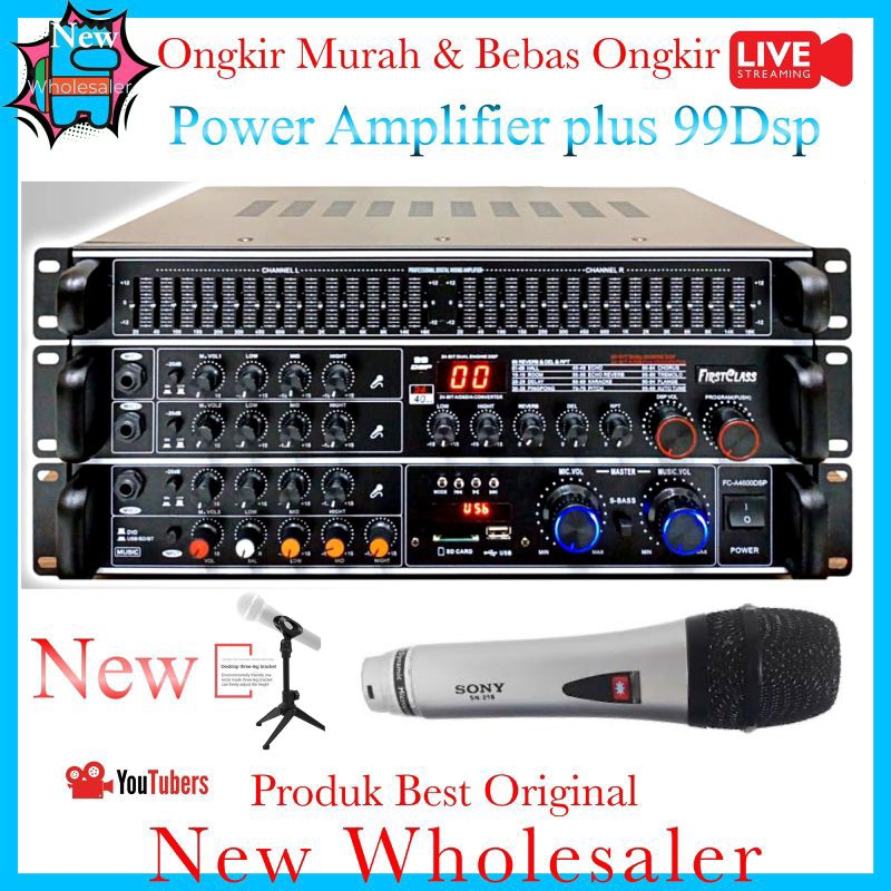 Power Amplifier Firtsclass Fca4600DSp 99 new original Ampli karaoke Effect