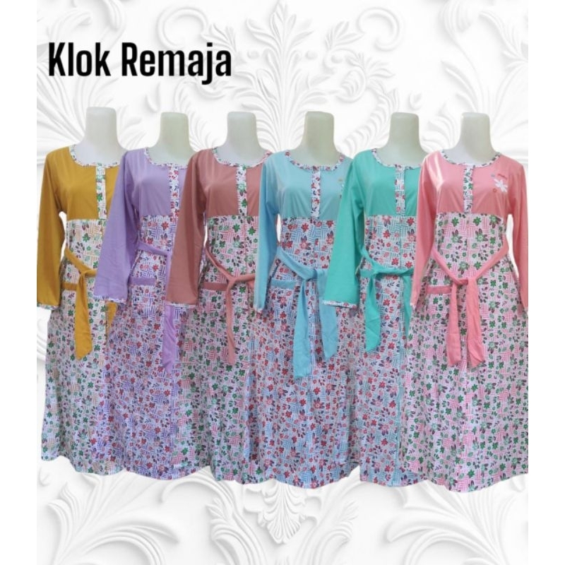 Klok panjang Remaja adem /Daster Klok