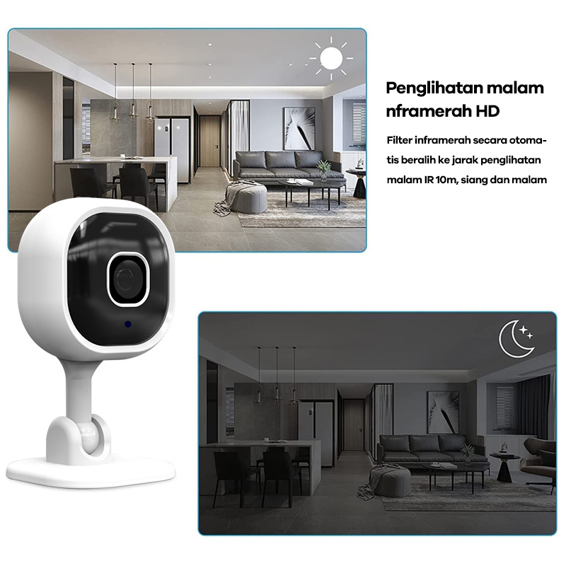 Bonkyo A3  Kamera Cctv Mini 1080p HD two-way voice Kamera Pengintai CCTV Wireles Wifi Camera - IP CAM - CCTV Penjagaan,