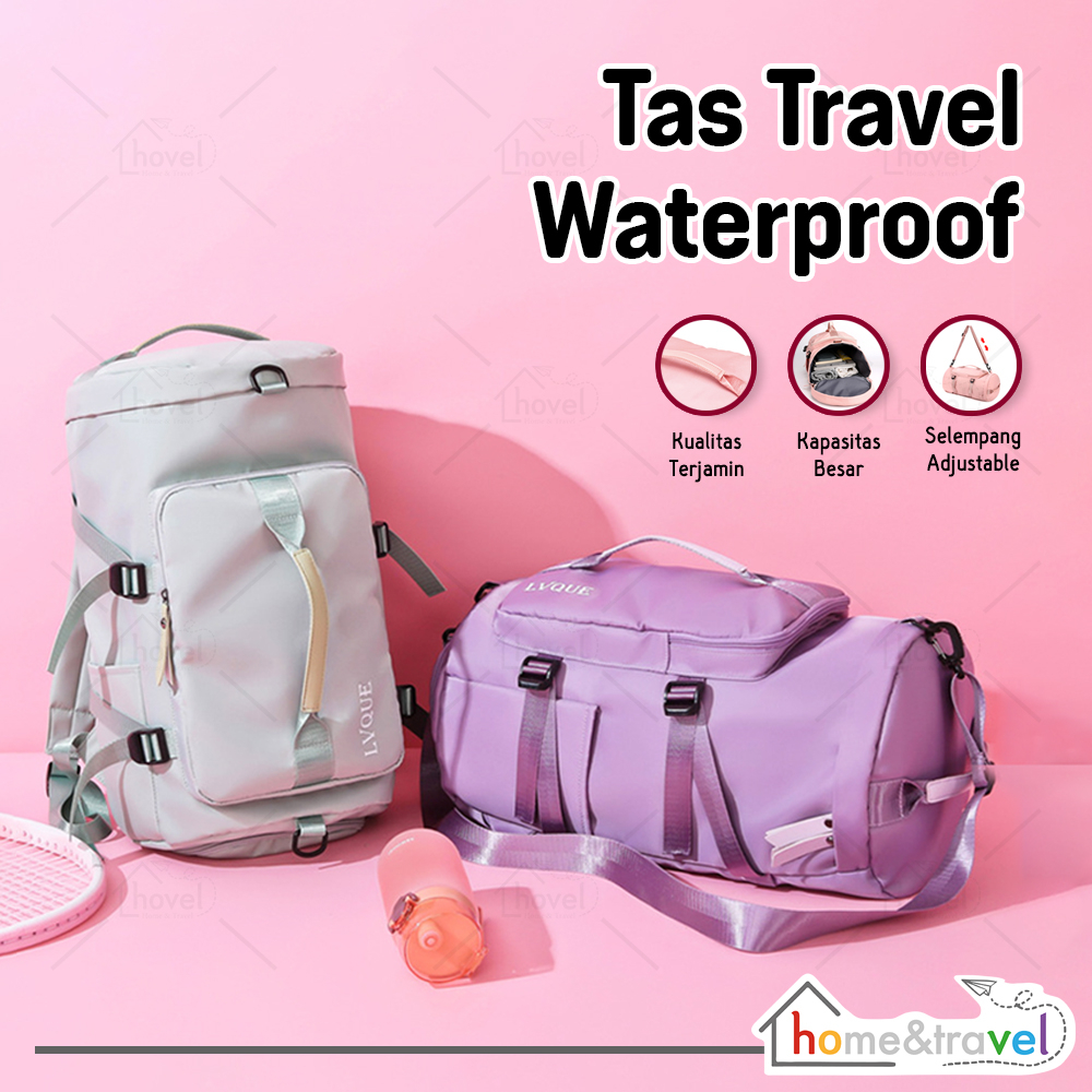 HOVELSHOP Travel Bag 4in1 Selempang Gym Olahraga Kerja Backpack Lipat Hand Carry