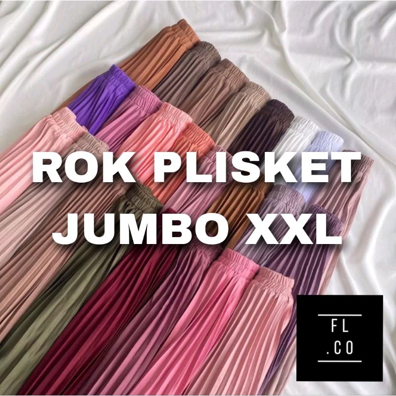 [COD] Rok Plisket Premium Super Jumbo XXL Tebal / Rok Rempel / Rok Payung / Rok Mayung / Rok Panjang