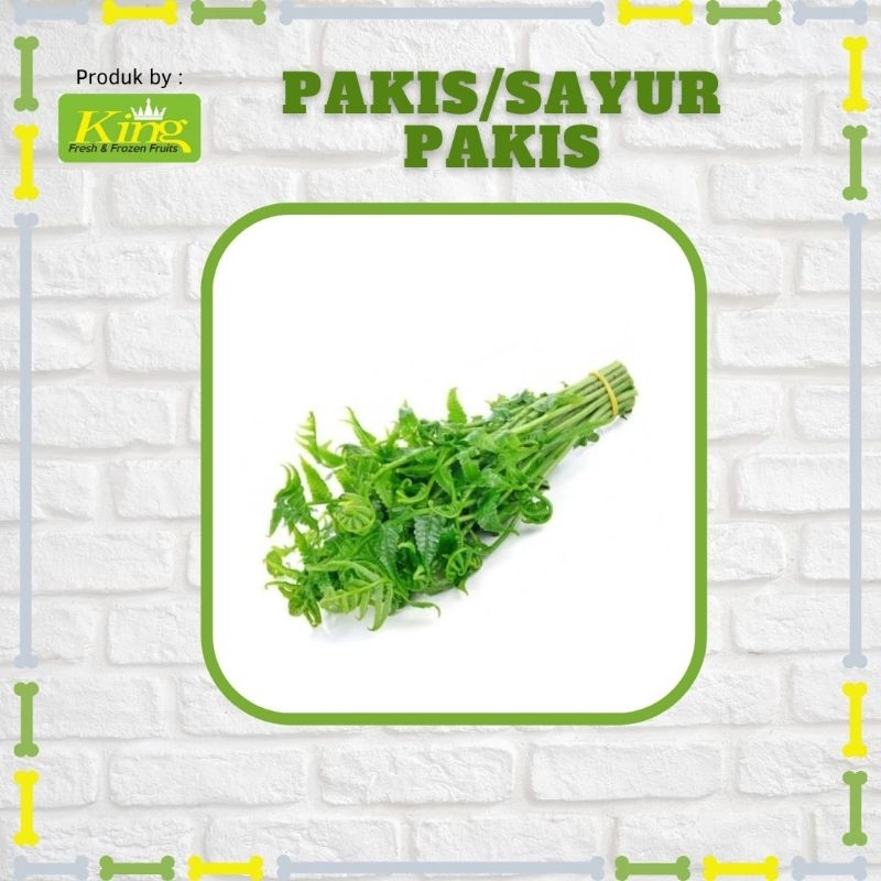 Daun pakis, daun pakis segar