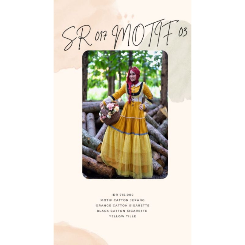 Sr cloth sr-017 / Gamis SR-cloth / SR- Cloth / GAMIS KEKINIAN