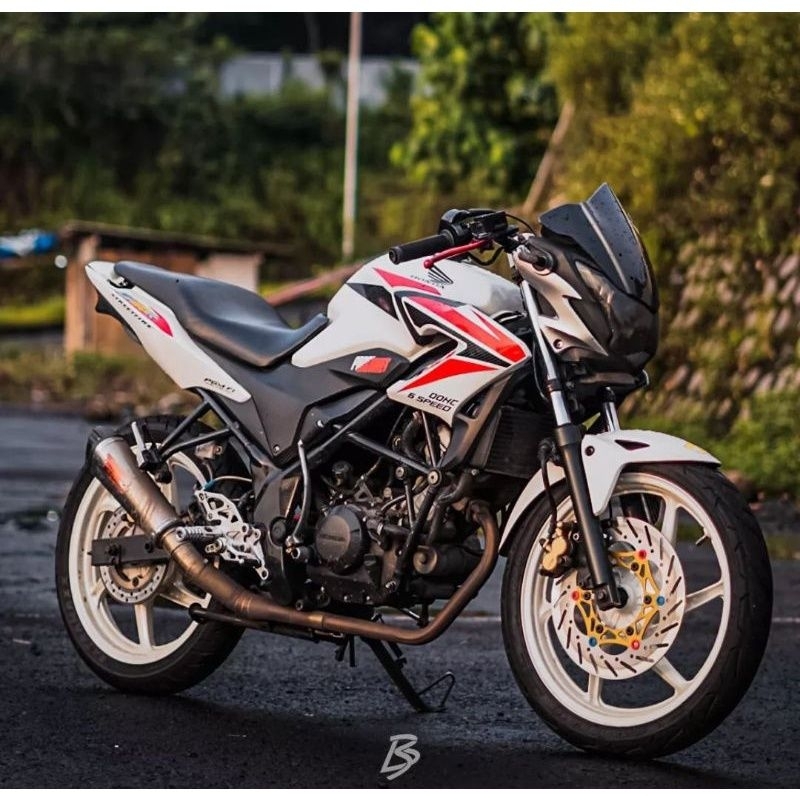STRIPING STANDAR ORI CB 150R OLD 2014 LIS STICKER DECAL ORI BERKUITAS CB150R lama 2014 putih merah
