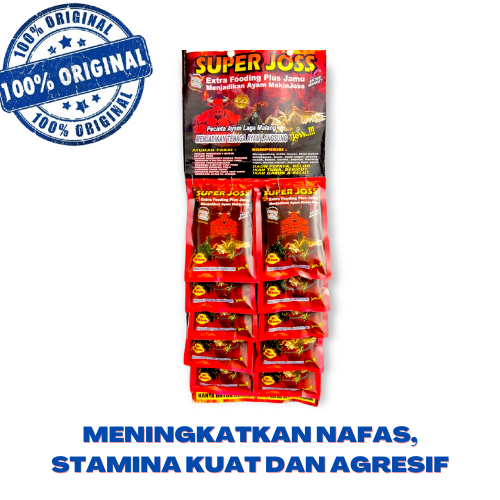 jamu ayam SUPER JOSS - EXTRAFOODING plus jamu / 1 renteng