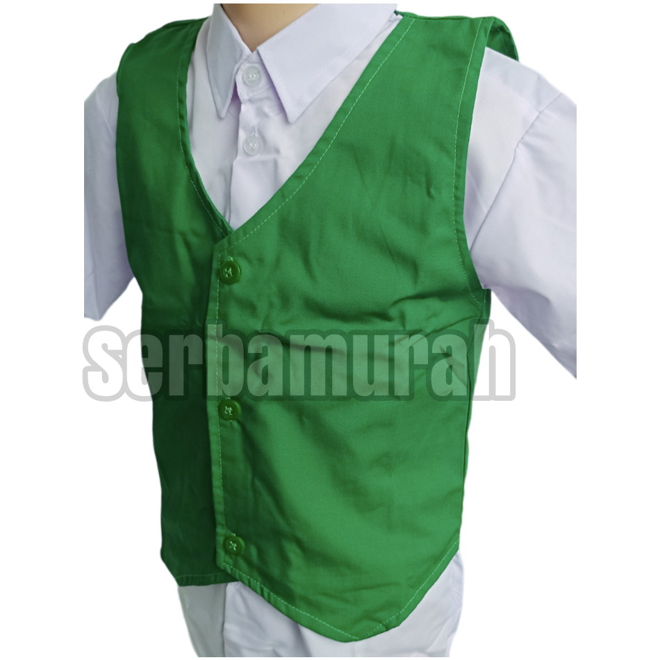 Baju Rompi sekolah rompi hijau sekolah MI