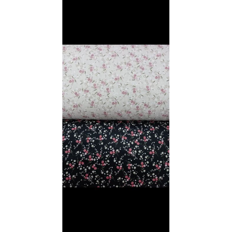 katun jepang tokai senko motif bunga kecil