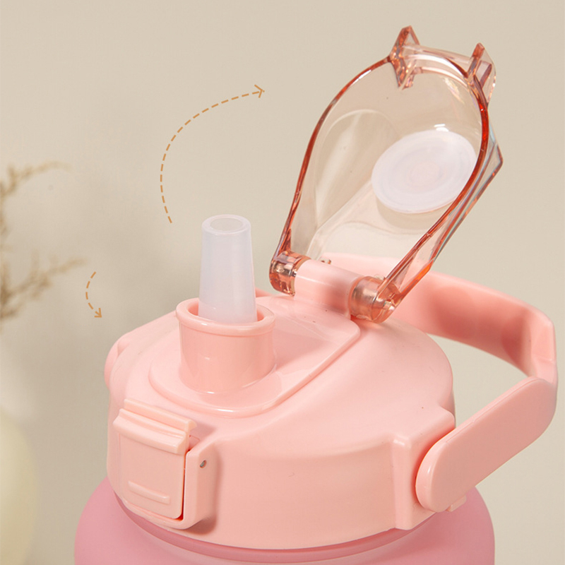 Botol Minum Motivasi 2 Liter Botol Penanda Waktu Botol Minum Viral - Botol Minum Viral 2 Liter Stiker 2D&amp;3D Gratis