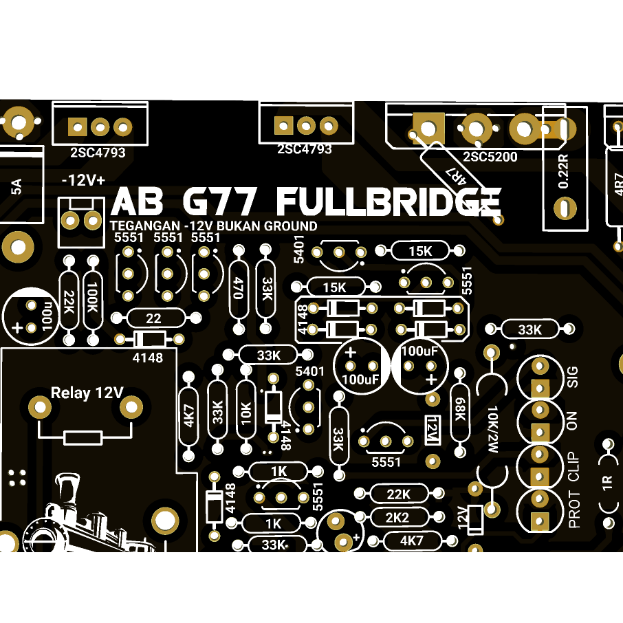 PCB AB G77 FULLBRIDGE