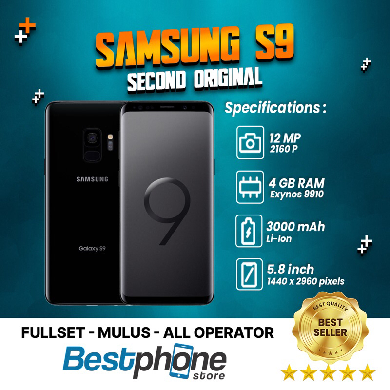 Samsung Galaxy S9 Plus 6/64 Second Ori 100% Fullset | Second Mulus | Samsung S9+