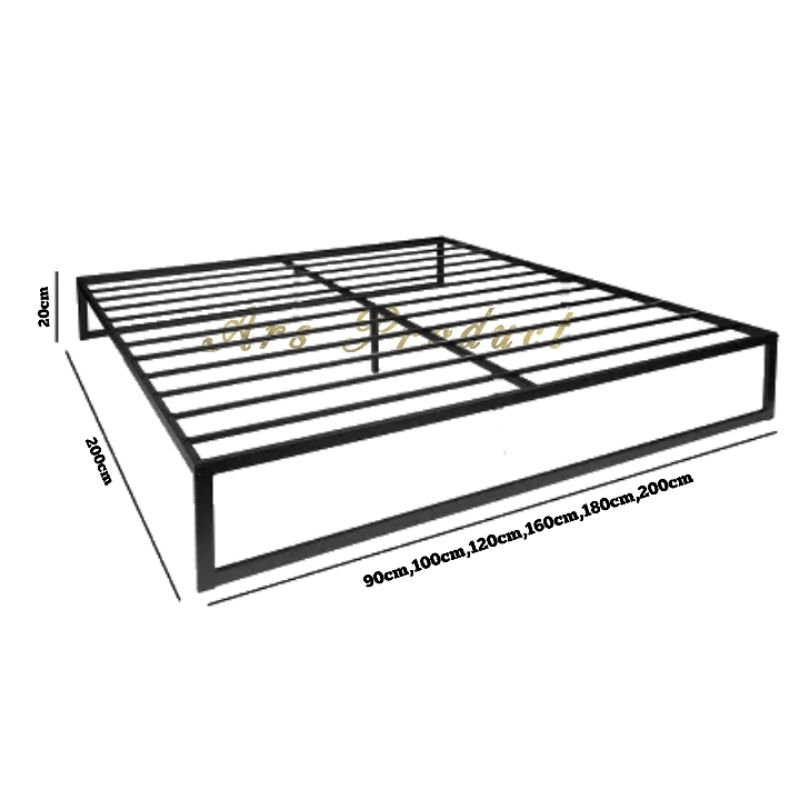 Ars Ranjang Besi Tempat Tidur Dipan Full Besi Sangat Kokoh