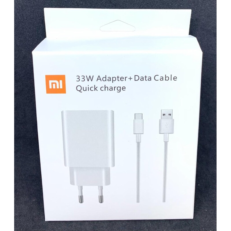 charger xiaomi Tipe C 33Watt Super fast Charger Redmi Note 9/9Pro/Note 10/Redmi Note 12