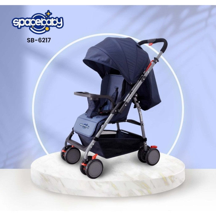 Stroller Spacebaby SB 6217 Reversible Bisa Hadap Ibu Kereta Bayi Space Baby SB6217