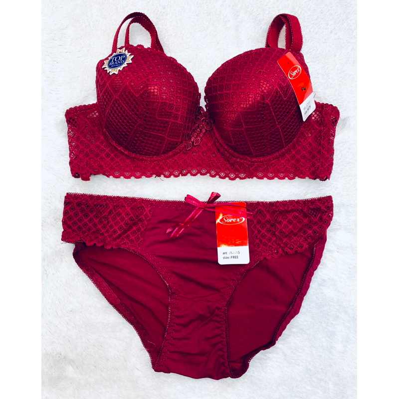 Bh set | Bra set + Cd SOREX 17115 Pakai kawat dan busa tipis