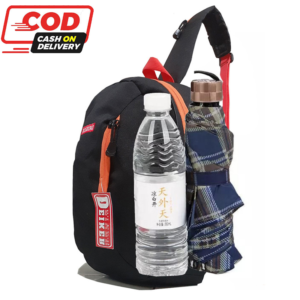 New DAIKER Tas Selempang Pria Tas Slingbag Tas Ransel Pria Tas Ransel Tali Satu Tas Waistbag Tas Gadget Tas Ipad Tas Notebook Tas Selempang Notebook Tas Korea Tas Sling Bag Korea WS DAIKER - BlackDESKRIPSI WAISBAG