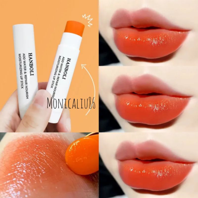 BISA COD / LIPSTIK PELEMBAB BIBIR ANTI KERING ANTI PECAH PECAH / LIPSTIK TIDAK PUDAR TAHAN AIR / HAN