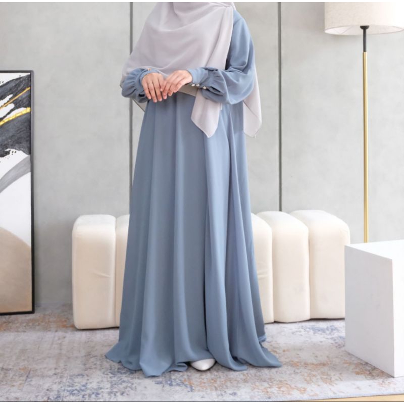 hawwa dress by sabinabyselly | Basic abaya dress gamis daily polos syari wanita muslim