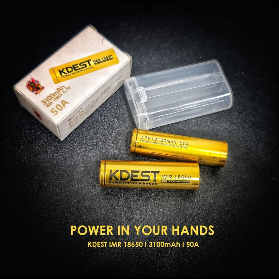 Authentic Battery Kdest IMR 18650 3100mAh 50A