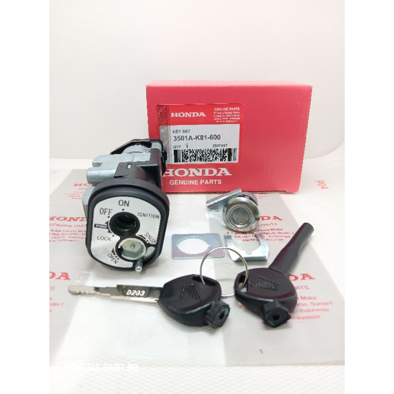 KUNCI KONTAK SET BEAT ESP K81,BEAT FI ESP TAHUN 2017-2019 KWALITAS ORI