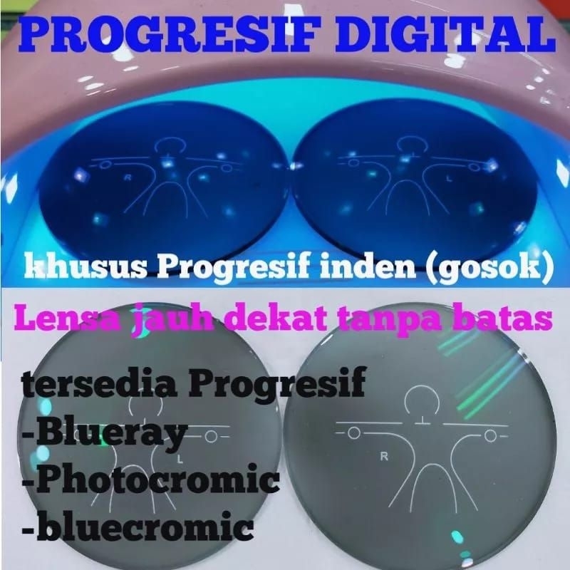 Lensa Progresif Digital, khusus Gosok (inden) by DOMAS