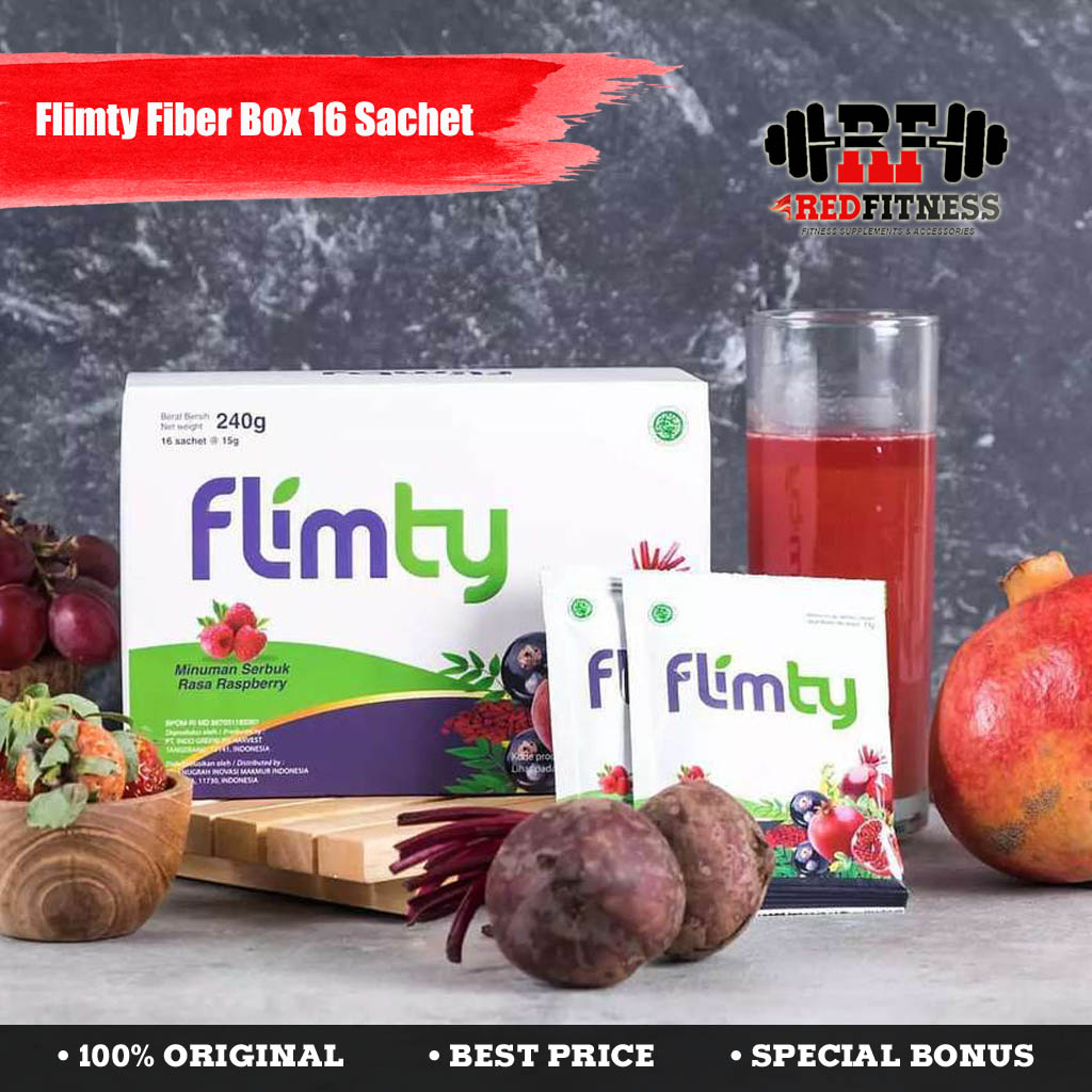 Flimty Fiber Suplemen Pelangsing Diet 1 Sachet BPOM / Susu Diet Detox