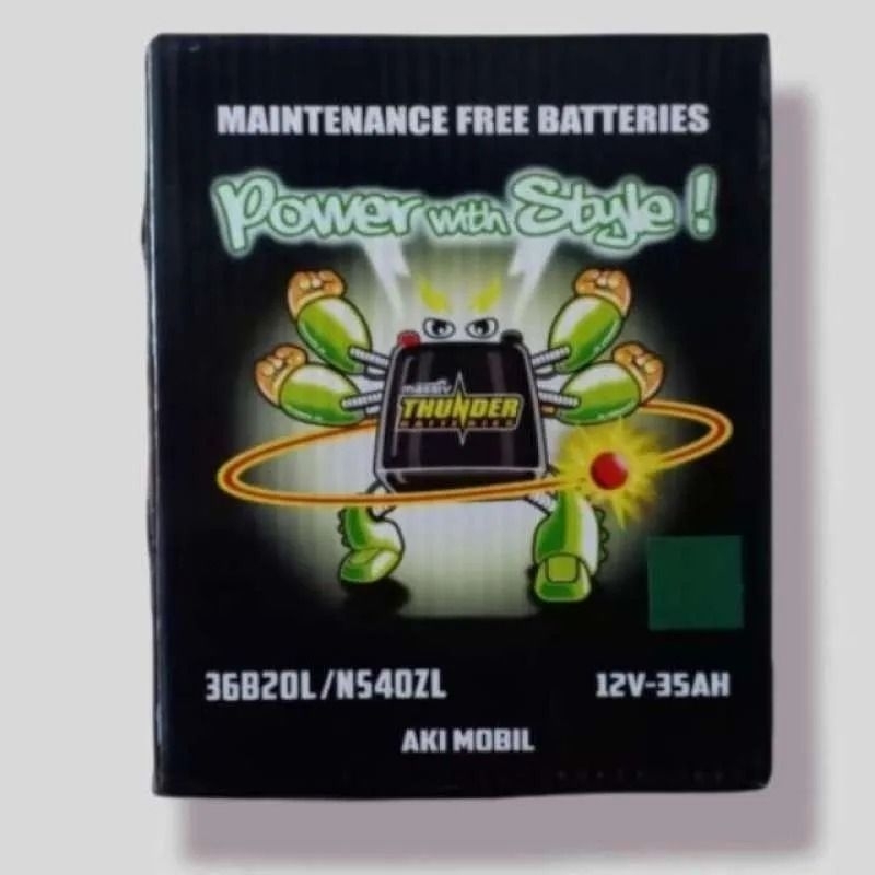 AKI BATTERY MASSIV THUNDER NS40Z LUXIO ESCUDO FUTURA