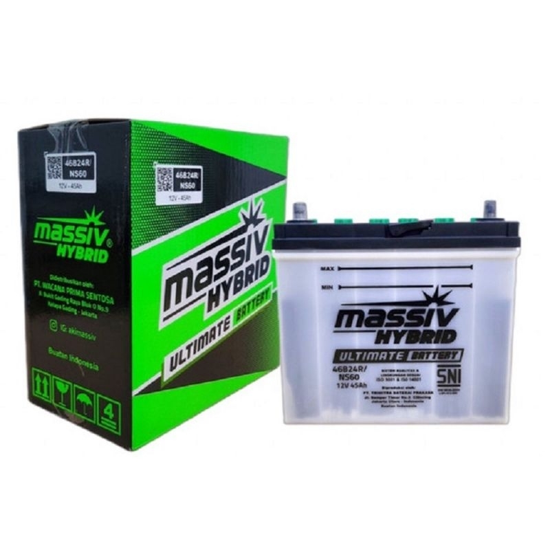 AKI BATTERY MASSIV HYBRID NS60L VOXY LIVINA EVALIA ETIOS