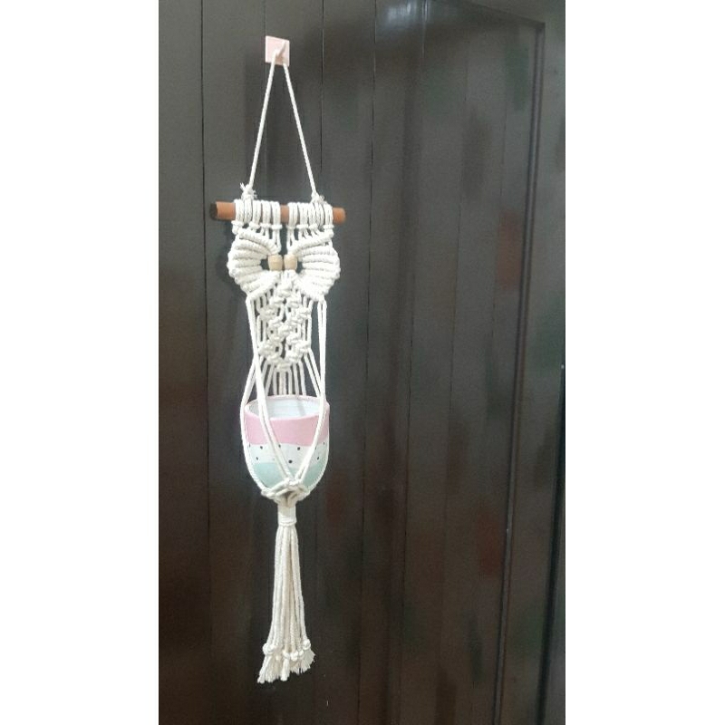 GANTUNGAN POT MACRAME / HIASAN DINDING